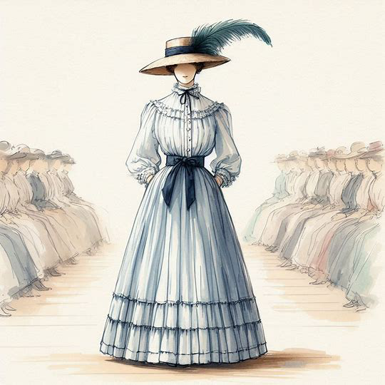 JP runway dress